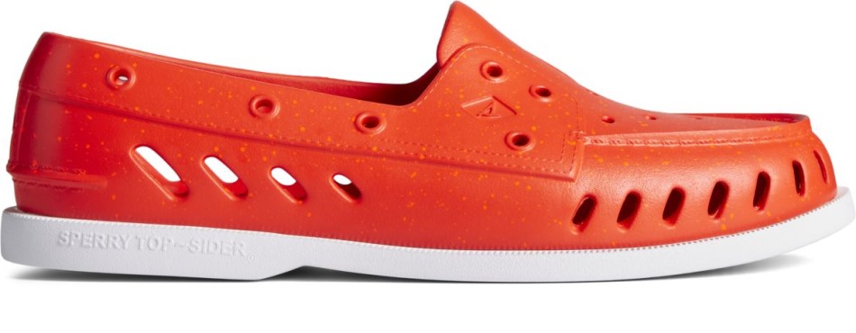 Authentischer Original Float Gesprenkelter Bootsschuh Rot Sperry