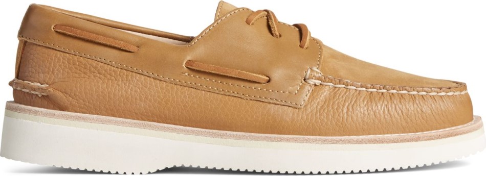 Authentischer Original Vibram 3-Loch Bootsschuh Sperry Tan