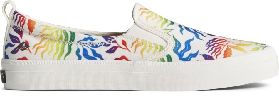 Crest Twin Gore Pride Sneaker Zum Hineinschlüpfen Weiß Sperry