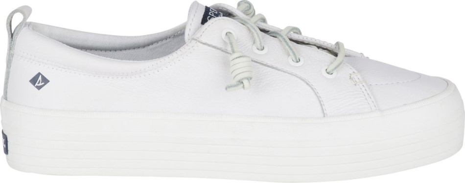 Crest Vibe Plateau-Sneaker Aus Leder Sperry White