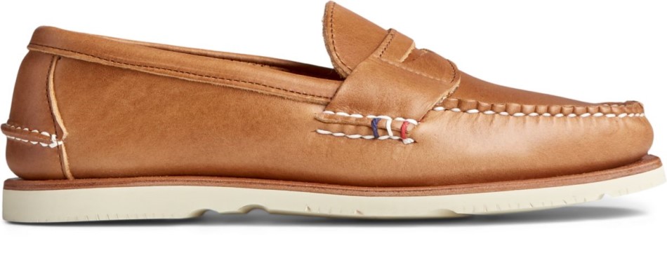 Goldbecher Handgefertigt In Maine Penny Loafer Tan Sperry