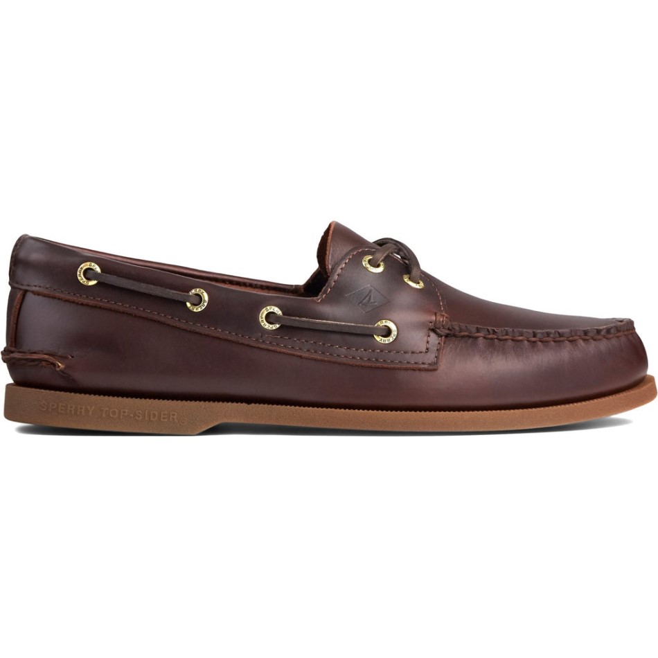 Authentischer Original Lederbootsschuh Für Herren Amaretto Sperry