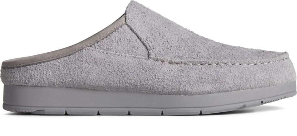 Moc-sider Wildleder Slip-on Sperry Grau