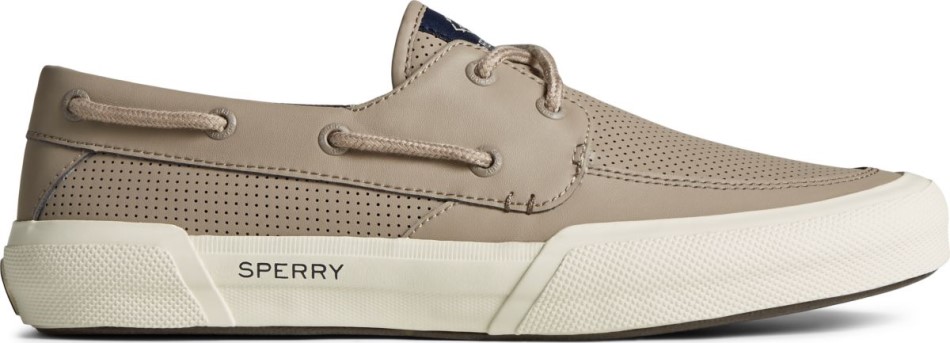 Seacycled Soletide 2-Loch-Sneaker Taupe Sperry