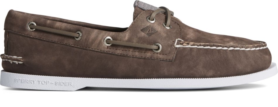 Sperry Authentischer Original Nubuk Bootsschuh Braun