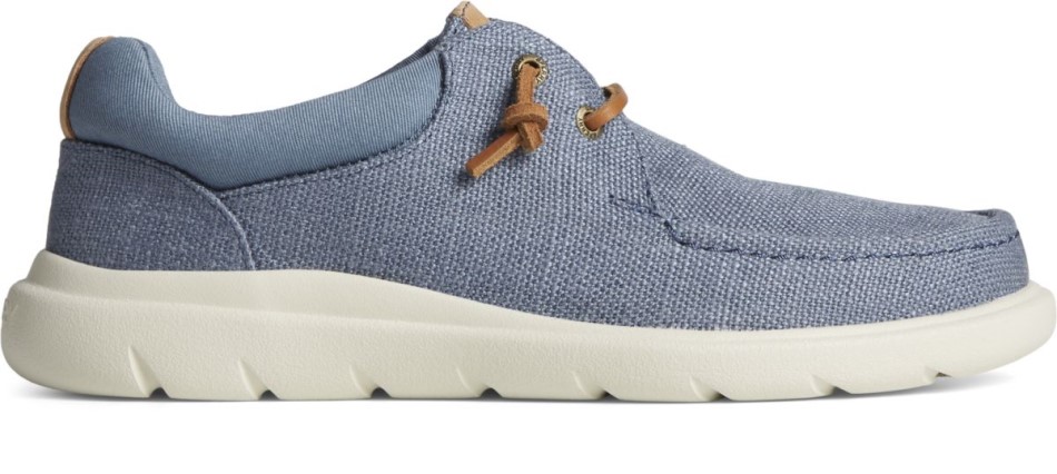 Sperry Kapitäns Moc Hanfslip Auf Blau