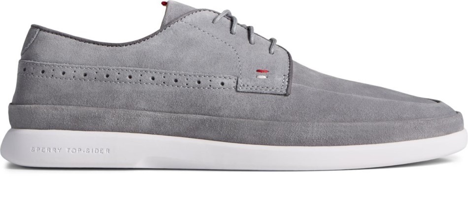 Sperry Gold Cup Cabo Plushwave 4-Loch-Oxford-Grau-Wildleder