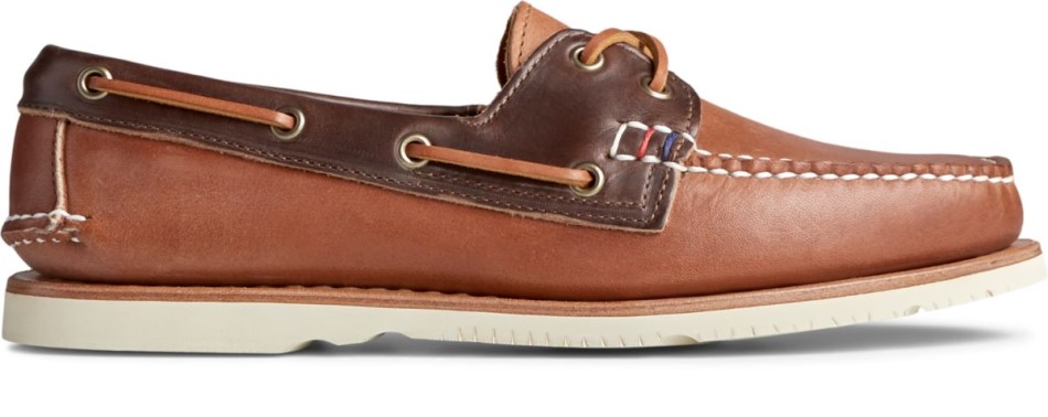 Sperry Gold Cup Handgefertigt In Maine Bootsschuh Walnussbraun