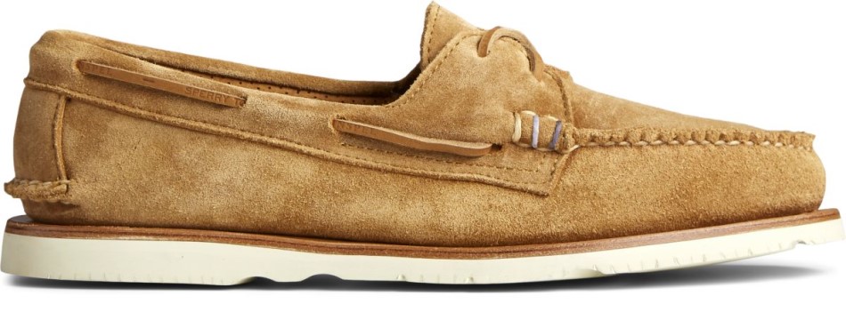 Sperry Sunspel X Sperry Authentischer Originaler 2-loch Wildleder Bootsschuh Hellbraun