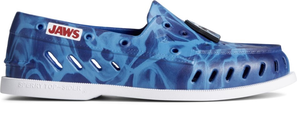 Sperry X Jaws Authentischer Original Schwimmbootsschuh Sperry Blau Multi