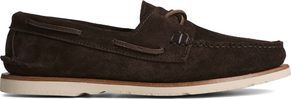 Sunspel X Sperry Authentischer Original 2-loch Wildleder Bootsschuh Ameretto Sperry