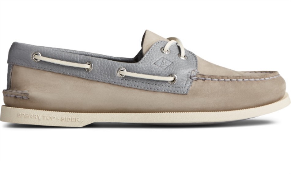 Sperry Authentischer Original 2-Loch Bootsschuh Für Herren Grau